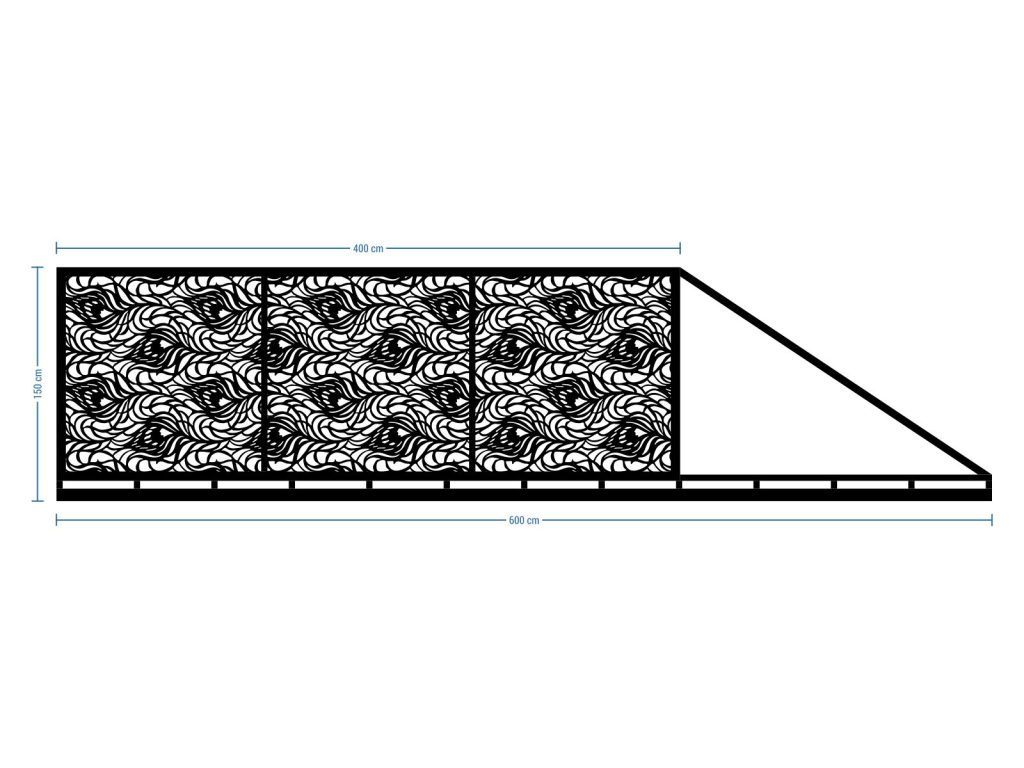 Sliding Driveway Gate Gaida 600×150 cm - Image 2