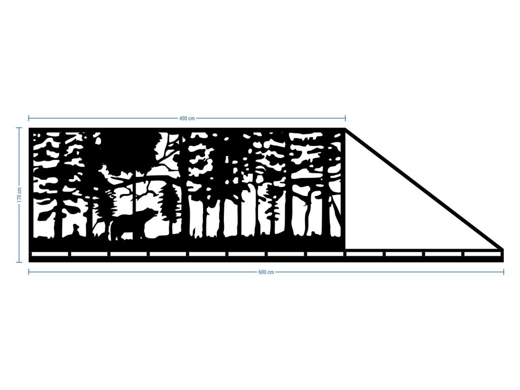 Sliding Driveway Gate Olivia 600×170 cm - Image 2