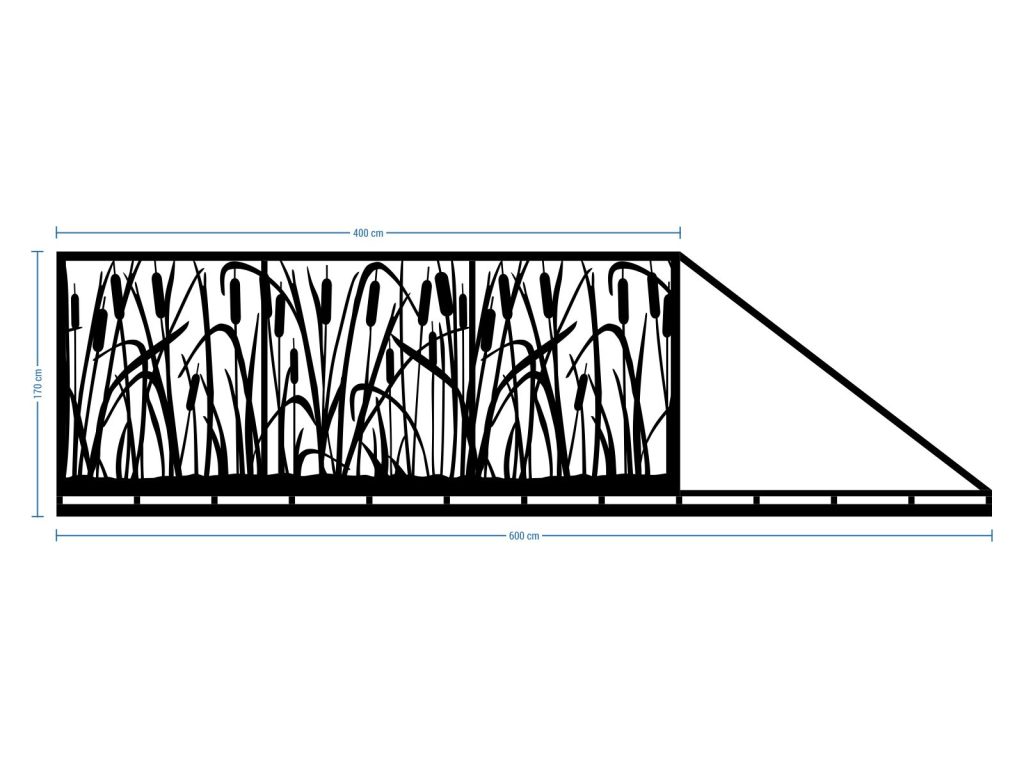 Sliding Driveway Gate Diana 600×170 cm - Image 2