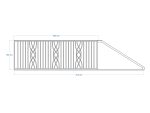 Sara Sliding Gate 615×135 cm - Image 3