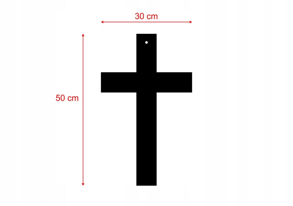 Metal Wall Cross KNS013 50 cm - Image 4