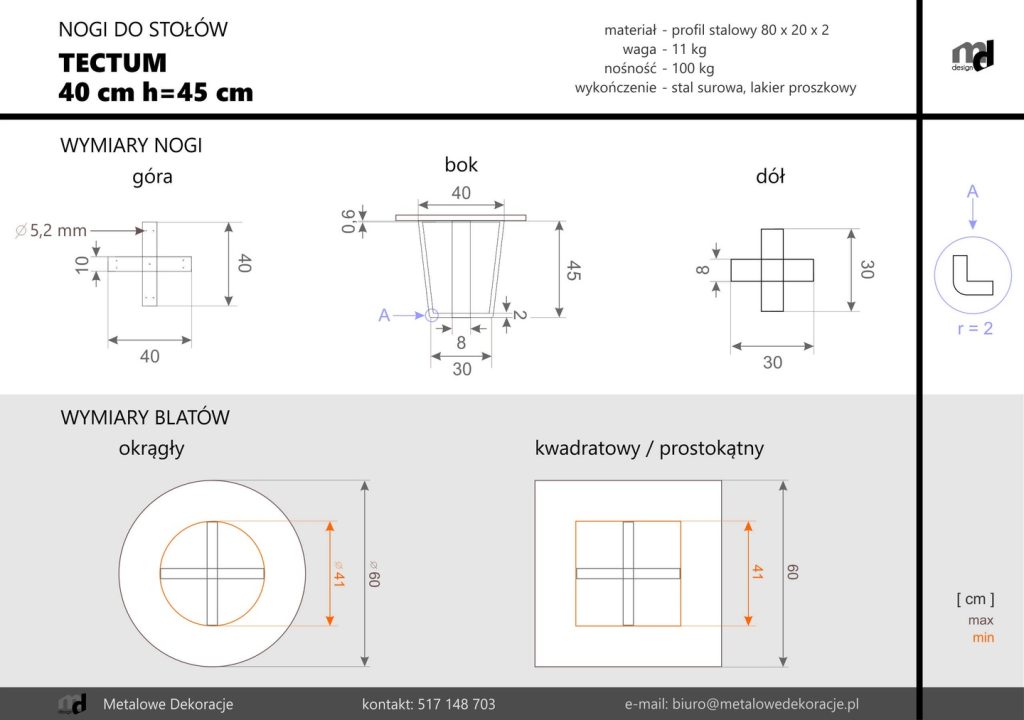 Side Table Tectum 40 cm S - Image 4