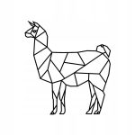 Wall metal decoration Llama 40 cm
