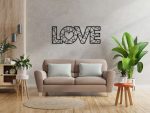 Metal wall decoration Love DES016 100 cm - Image 2