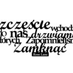 Quote inscription decoration Happiness 90 cm