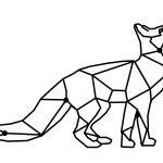 Metal wall decoration Fox 50 cm