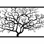 Metal wall decoration Tree 100 cm