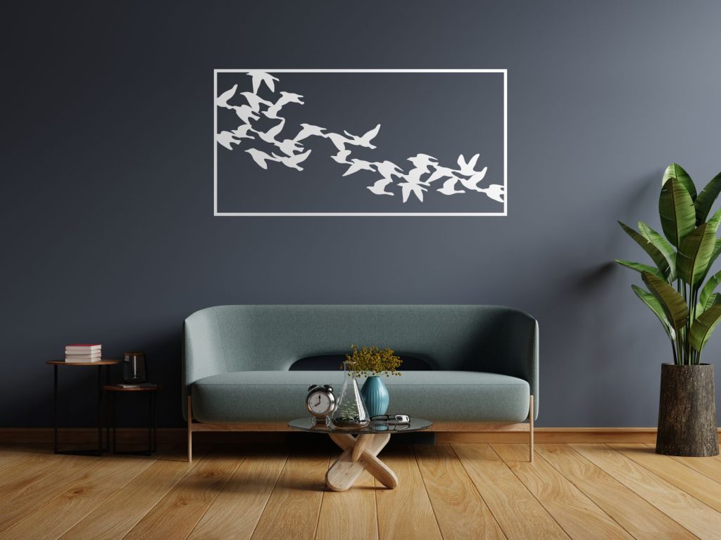 Metal wall decoration Birds 100 cm - Image 3