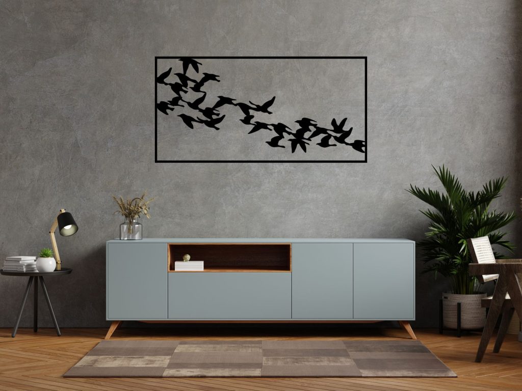 Metal wall decoration Birds 100 cm - Image 4