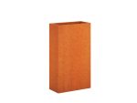 Corten metal garden planter 30x60x105 cm