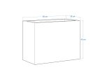 Garden planter metal Corten 30x60x45 cm - Image 4