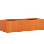 Metal garden planter Corten 45x120x30 cm