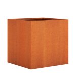 Corten metal garden planter 90x90x90 cm