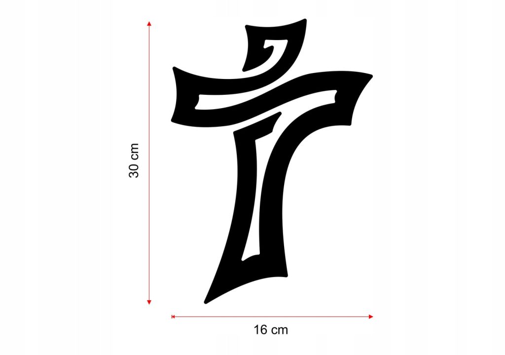 Wall Metal Cross KNS007 30 cm - Image 4