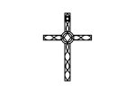Metal Cross KNS024 15 cm