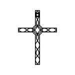 Metal Cross KNS024 15 cm