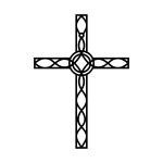 Metal Cross KNS024 30 cm