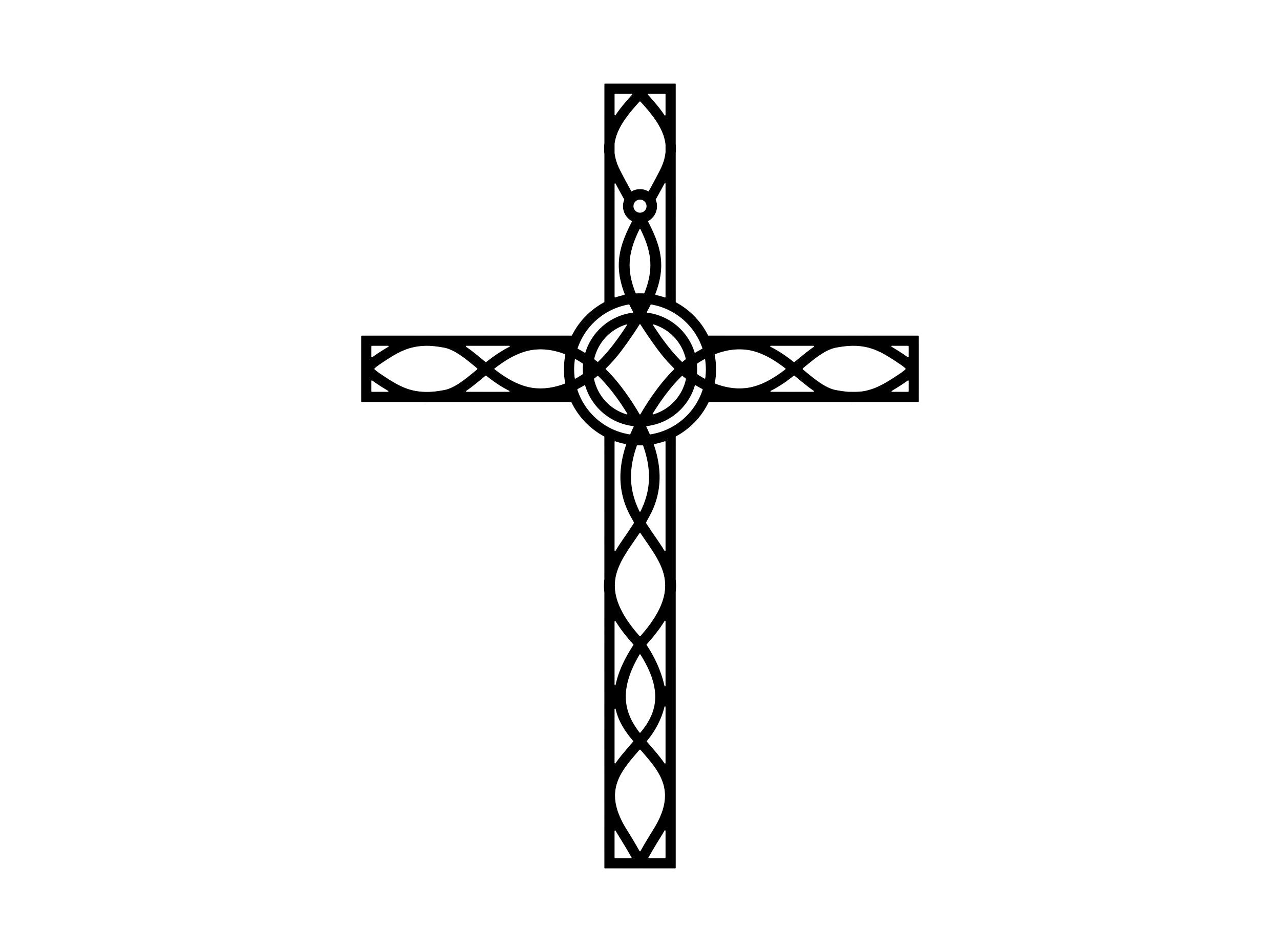 kns024-30-cza Metal Cross KNS024 30 cm - Image 1
