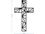 Metal Cross KNS028 15 cm - Image 2