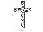 Metal Cross KNS028 30 cm - Image 2