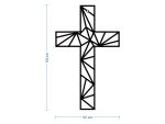 Metal Cross KNS028 50 cm - Image 2