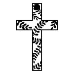 Metal cross KNS029 15 cm