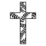 Metal Cross KNS029 50 cm