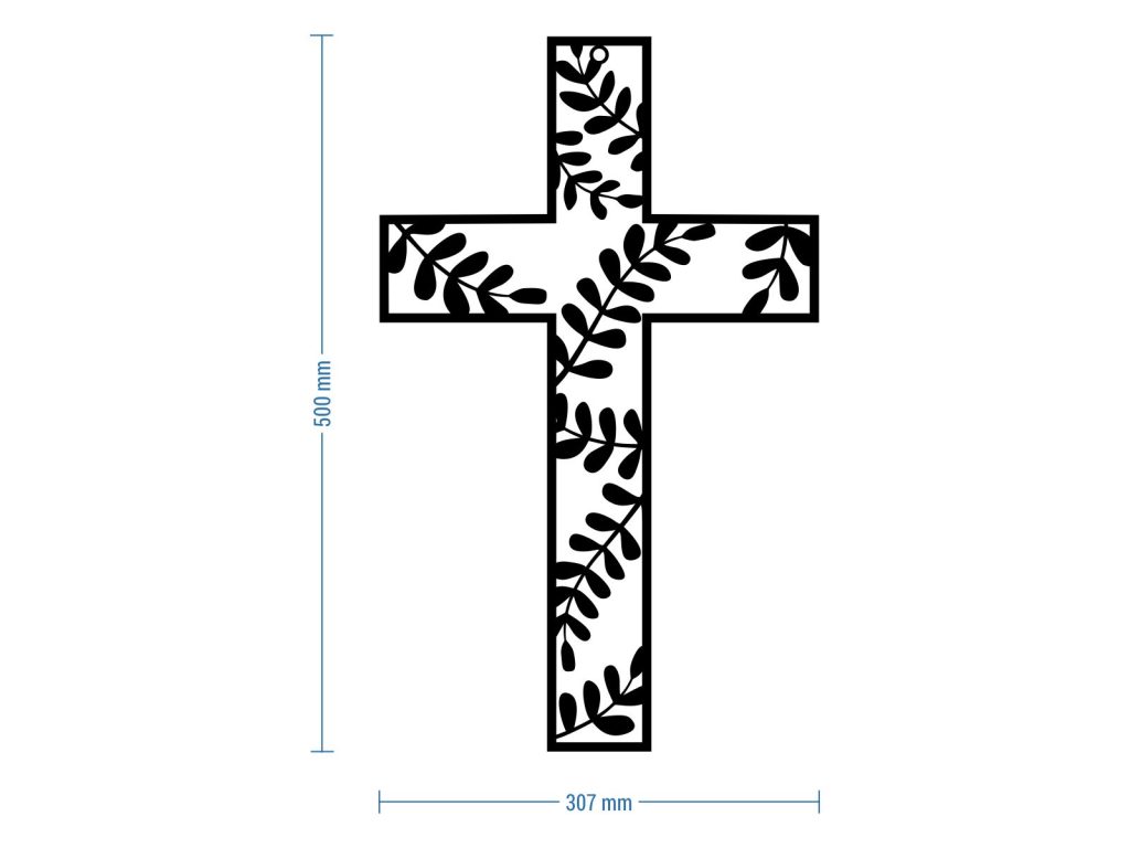 Metal Cross KNS029 50 cm - Image 3