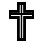 Metal Cross KNS030 50 cm