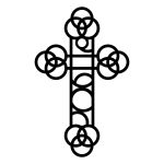 Metal Cross KNS031 15 cm