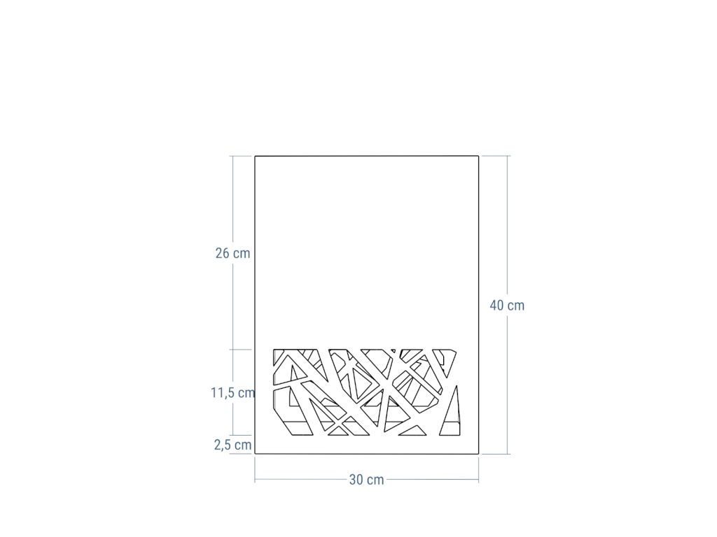 Indoor Plant Stand Openwork A03 30x30x40 - Image 4