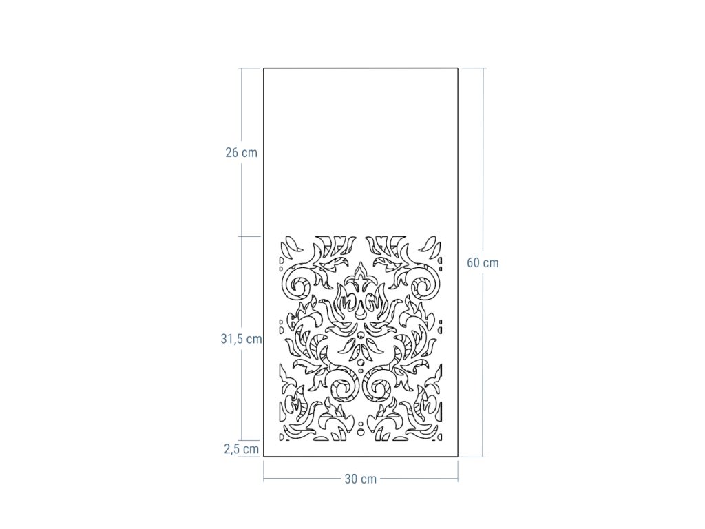 Indoor Plant Stand Openwork A02 30x30x60 - Image 4