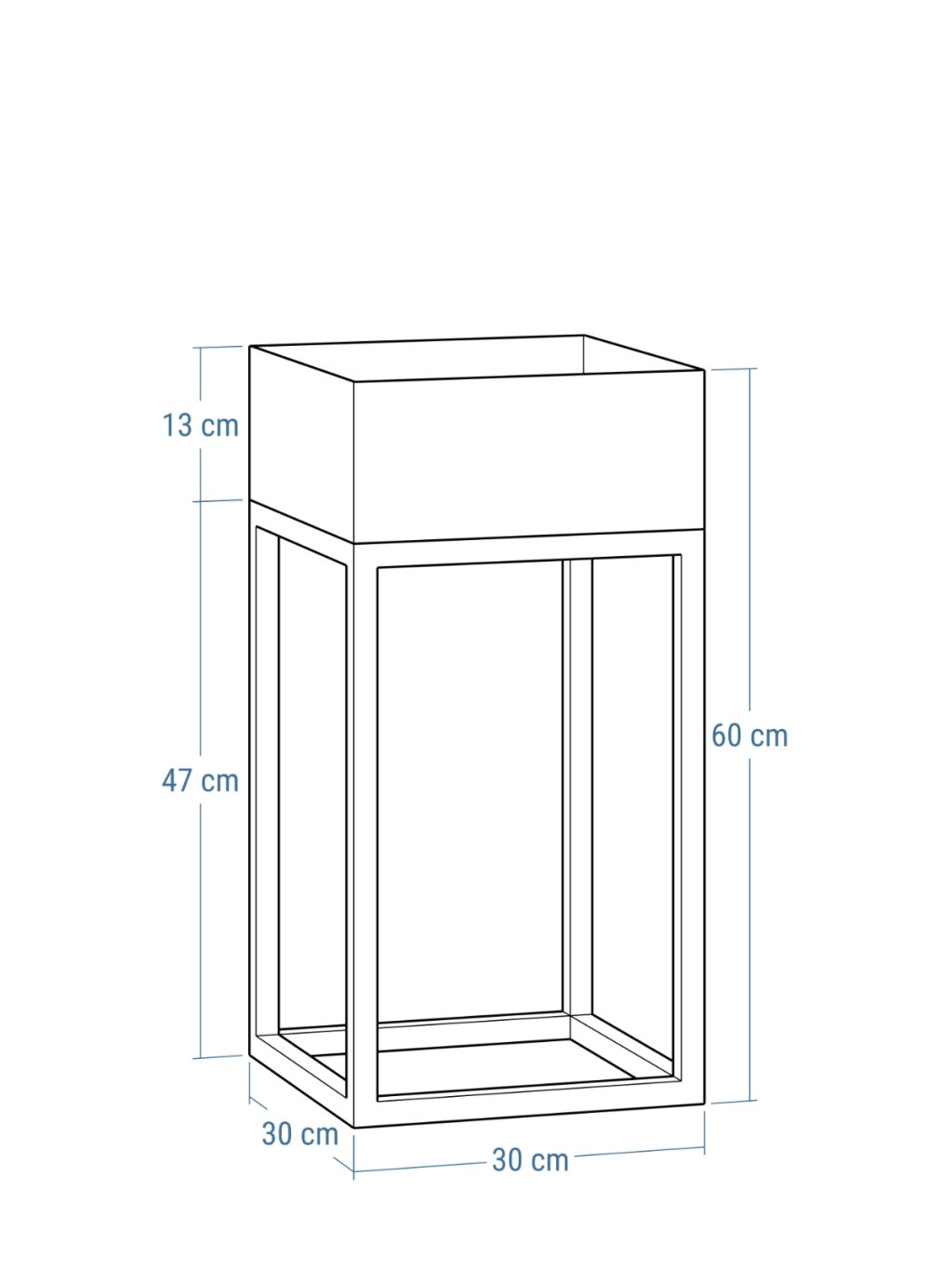 Industrial Loft metal plant stand  m - Image 3
