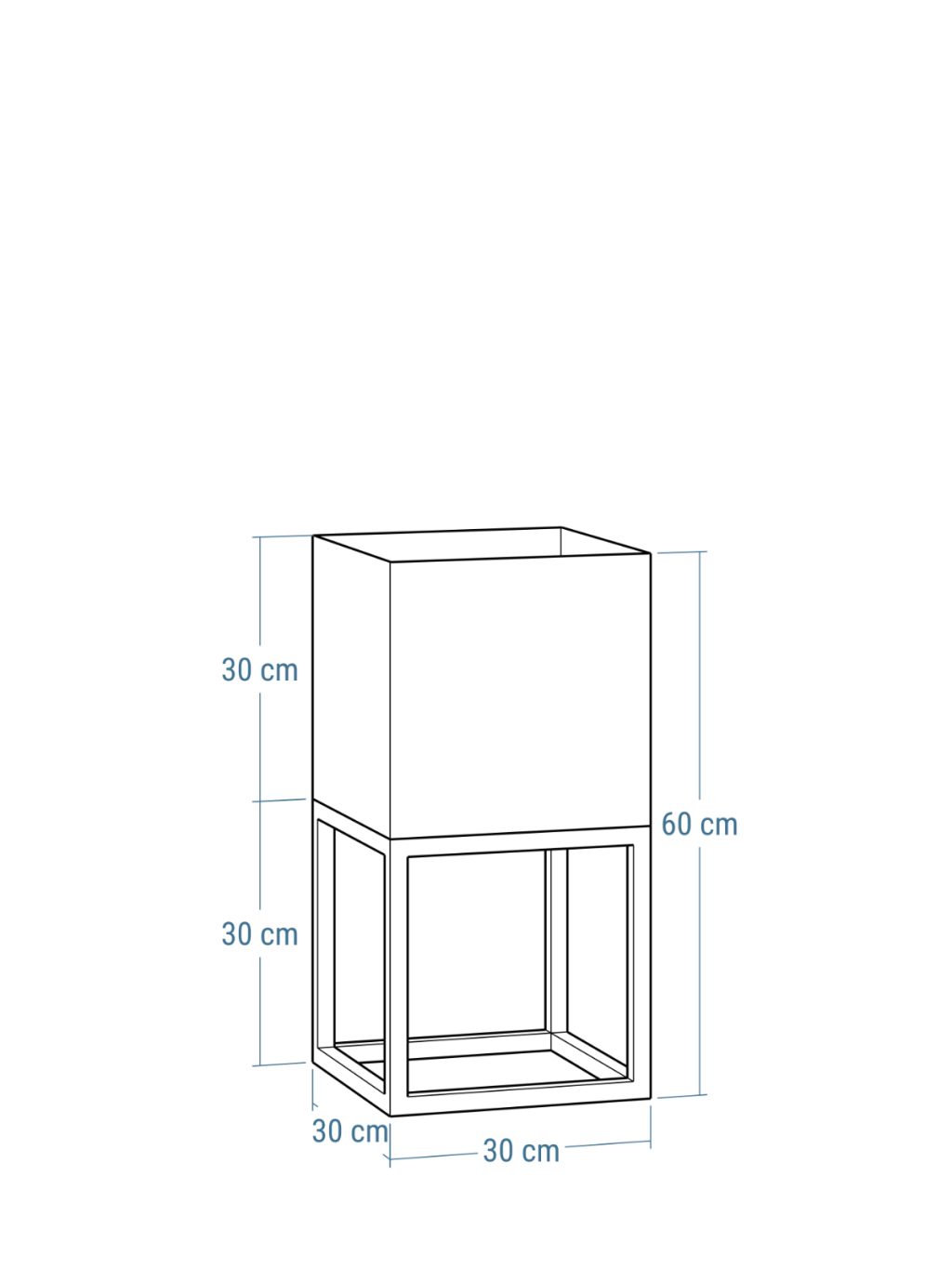 Flower Stand with Deep Pot 30x30x60 - Image 7