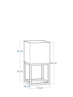 Flower Stand with Deep Pot 30x30x60 - Image 7