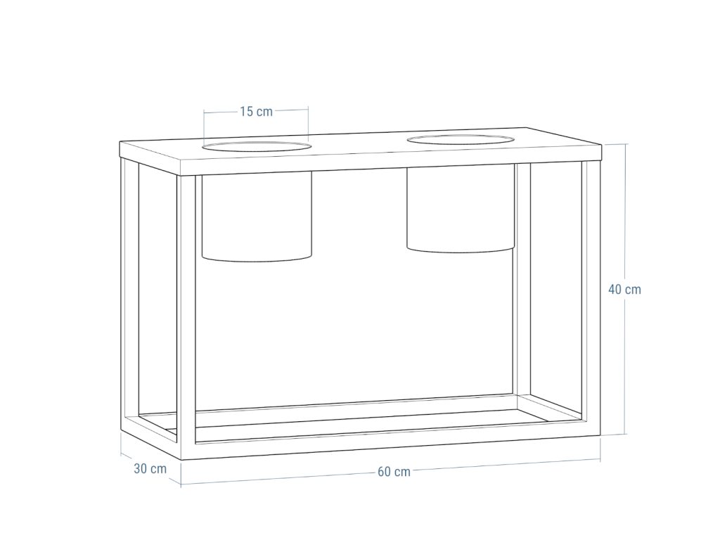 Metal Plant Stand Tube Loft  S 30x60x40 - Image 3