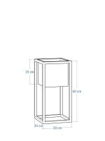 Plant Stand with Internal Pot 30x30x60 - Image 5