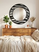 Metal mirror Zebra 60 cm