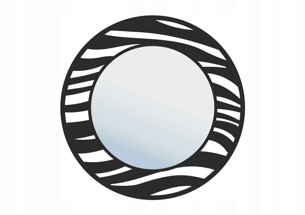Metal mirror Zebra 60 cm - Image 2