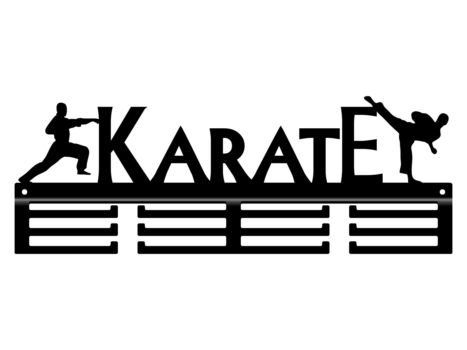 med033-40-cza Medal Hanger Karate II 40 cm - Image 1