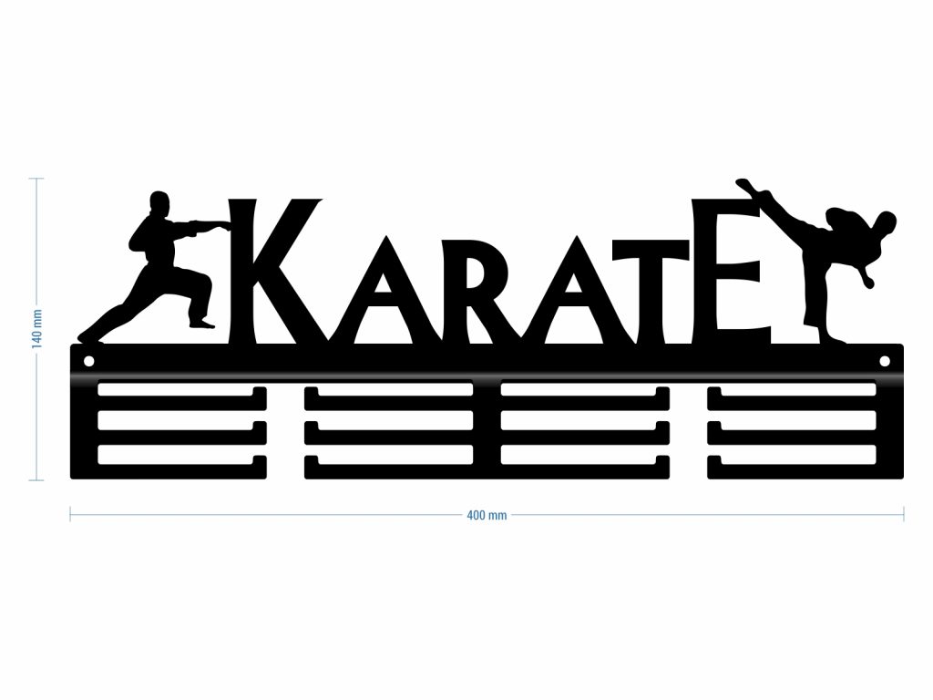 Medal Hanger Karate II 40 cm - Image 3
