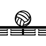 Medal Hanger Volleyball 40 cm