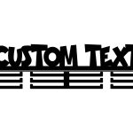 Personalised Medal Hanger Custom Text 60 cm