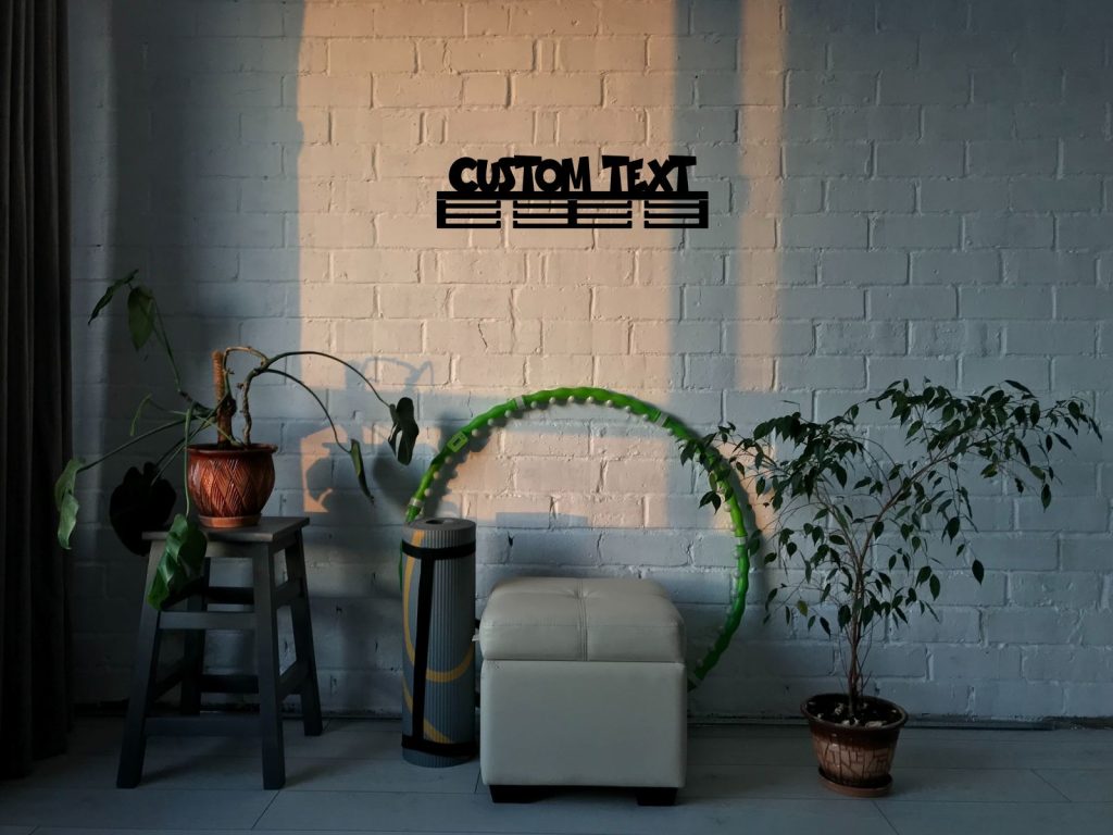 Personalised Medal Hanger Custom Text 60 cm - Image 2