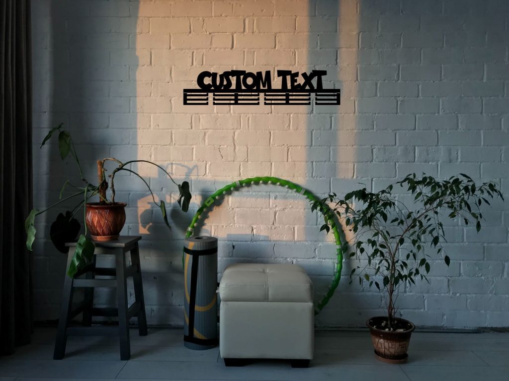 Personalised Medal Hanger Custom Text 80 cm - Image 2