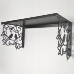 Openwork Metal Shelf POL025 40 cm
