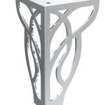 furniture leg Louis chrome