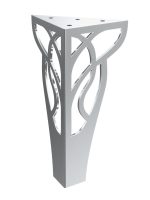 Cabinet leg Louis chrome