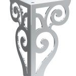 Furniture leg Sara Chrome