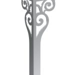 Furniture leg Sara Chrome